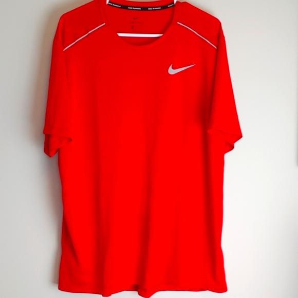 Red Nike Running DriFit Shirt Men's XL - Picture 1 of 4